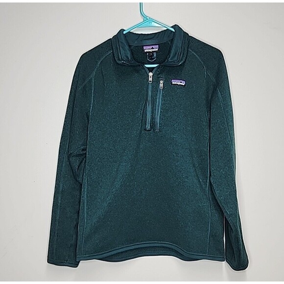 PATAGONIA Better Sweater Fleece 1/4 Zip 35577 Bluish Green Mens Size Medium - Picture 1 of 7